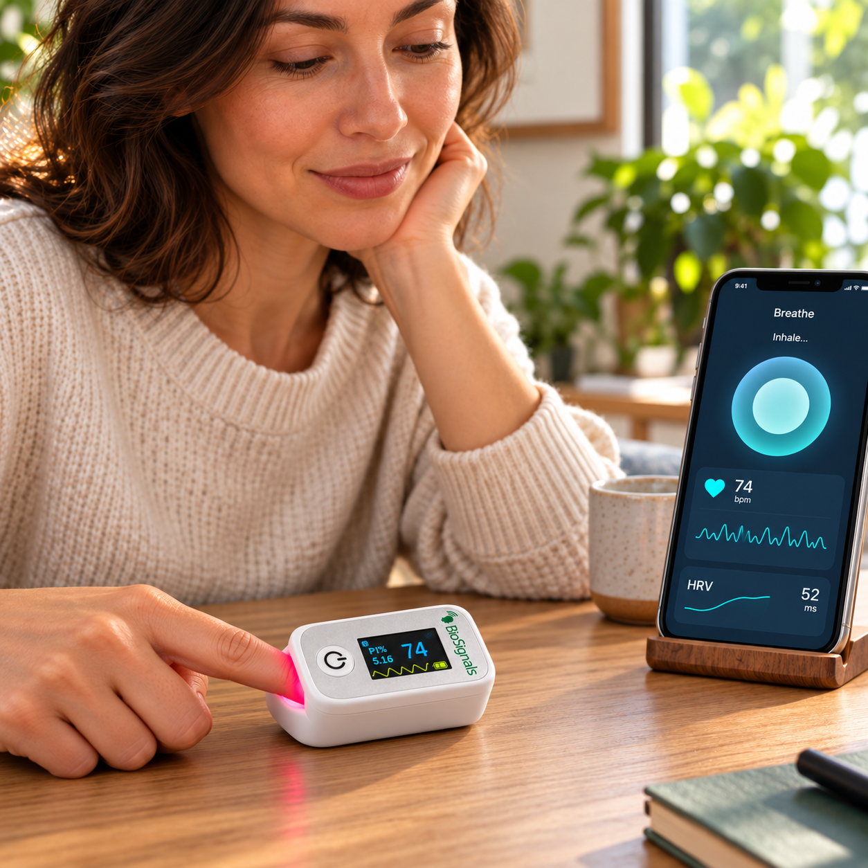AI-HRV Finger Sensor